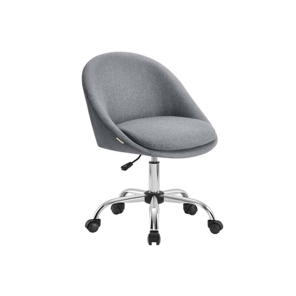 Rootz Home Office Chair - Swivel Desk stol - Ergonomisk uppgiftsstol - Komfortpaddling - 60x60x80-90cm grå