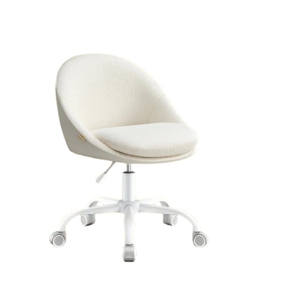 Rootz hjemmekontorstol - Make -Up -stol - skrivebordsstol - Ergonomisk support - 60x60x (80-90) CM - Fleece & Steel Frame