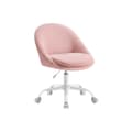 Miniatyrbillede 1 af 8: Rootz HomeOffice Dr Swivel Stol - Fleece stol - Ergonomisk sæde - Justerbar højde - 60x60x80-90 cm - Pink