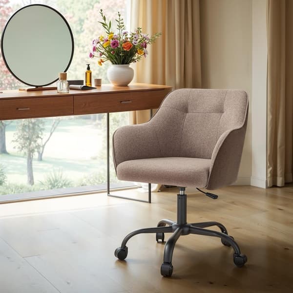 Rootz Office Chair - Swivel Chair - Desk Chair - Ergonomisk komfort - 64 cm x 64 cm x (83-93) cm - Mörkbrun