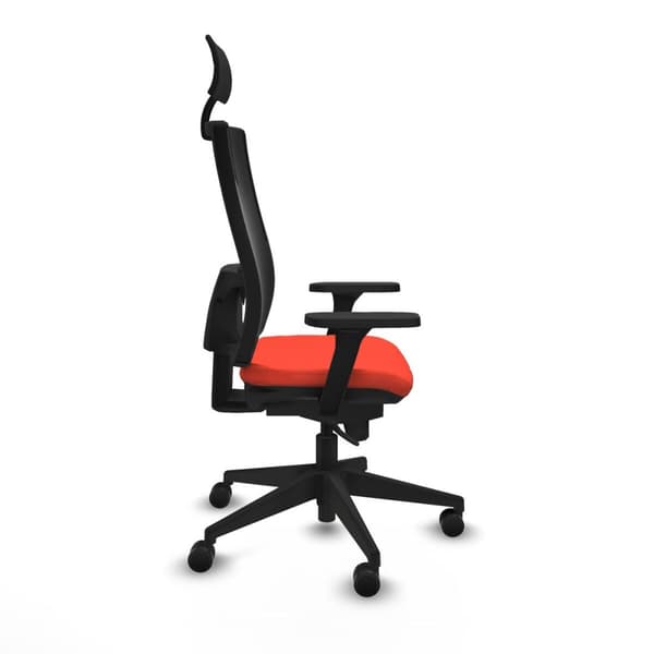 Kontorsstol med nackstöd Piqueras y Crespo 3D066N1 Mörk Orange