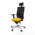 Miniatyrbilde 2 av 7: Kontorstol med nakkestøtte Piqueras y Crespo 2D086G1 Gul