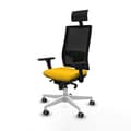 Miniatyrbilde 2 av 7: Kontorstol med nakkestøtte Piqueras y Crespo 3D026G1 Gul