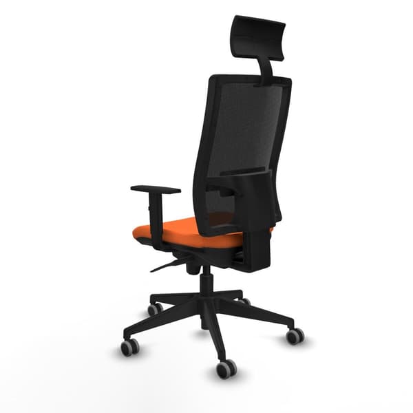 Kontorstol med nakkestøtte Piqueras y Crespo 1D066G1 Oransje