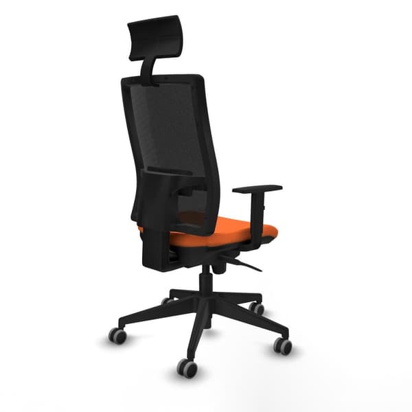 Kontorstol med nakkestøtte Piqueras y Crespo 1D066G1 Oransje