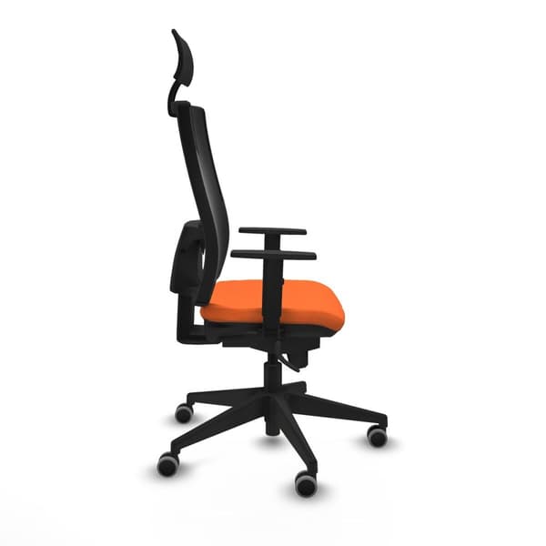Kontorstol med nakkestøtte Piqueras y Crespo 1D066G1 Oransje