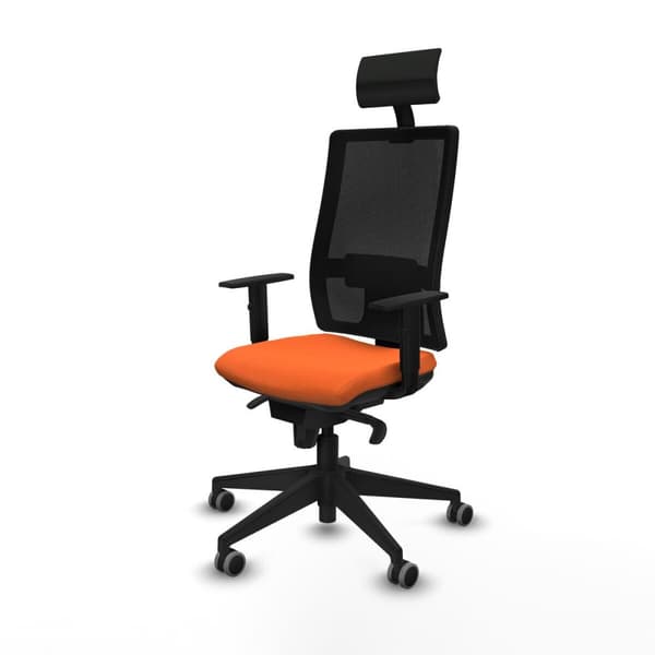 Kontorstol med nakkestøtte Piqueras y Crespo 1D066G1 Oransje