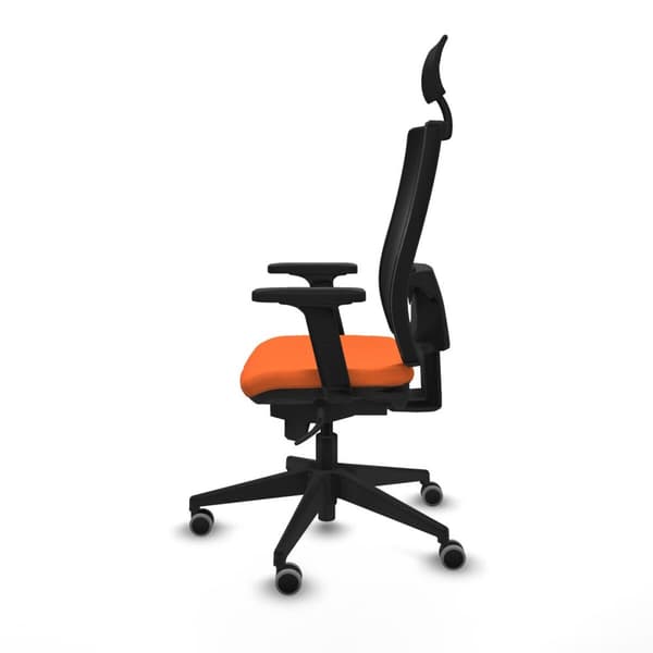 Kontorstol med nakkestøtte Piqueras y Crespo 2D066G1 Oransje