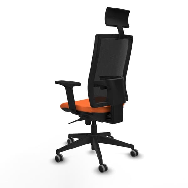 Kontorstol med nakkestøtte Piqueras y Crespo 2D066G1 Oransje