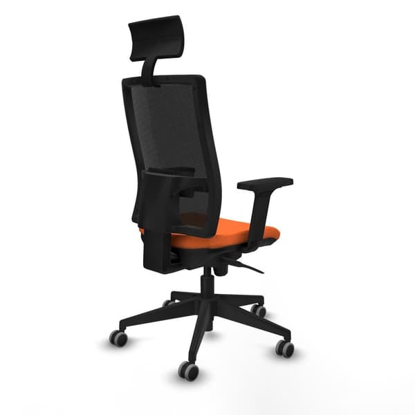 Kontorstol med nakkestøtte Piqueras y Crespo 2D066G1 Oransje