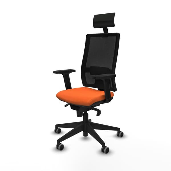 Kontorstol med nakkestøtte Piqueras y Crespo 2D066G1 Oransje