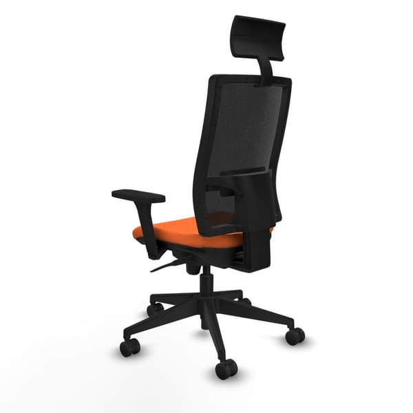 Kontorstol med nakkestøtte Piqueras y Crespo 3D066N1 Oransje