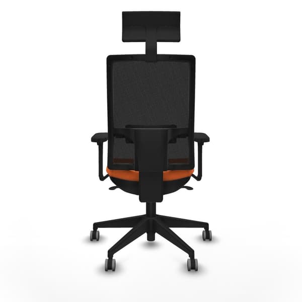 Kontorstol med nakkestøtte Piqueras y Crespo 3D066G1 Oransje