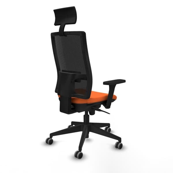 Kontorstol med nakkestøtte Piqueras y Crespo 3D066G1 Oransje