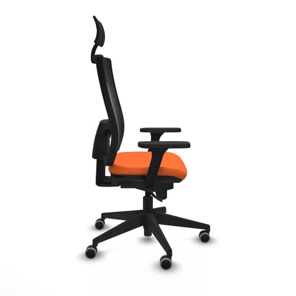 Kontorstol med nakkestøtte Piqueras y Crespo 3D066G1 Oransje