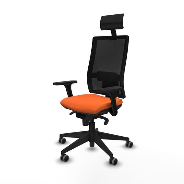 Kontorstol med nakkestøtte Piqueras y Crespo 3D066G1 Oransje