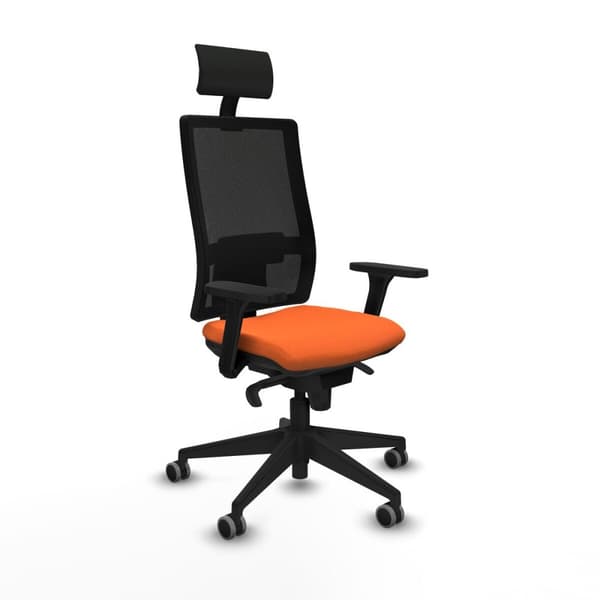 Kontorstol med nakkestøtte Piqueras y Crespo 3D066G1 Oransje