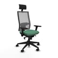 Miniatyrbillede 1 af 7: Kontorstol med hovedgærde Piqueras y Crespo 3D066N1 Smaragdgrøn