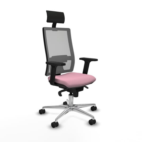 Kontorstol med hovedgærde Piqueras y Crespo 2D086N1 Pink