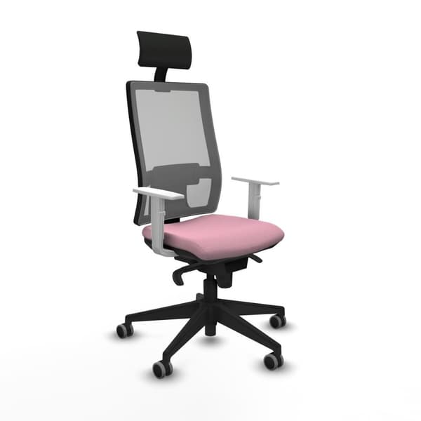 Kontorstol med hovedgærde Piqueras y Crespo 4B066G1 Pink