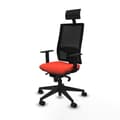 Miniatyrbillede 2 af 7: Kontorstol med hovedgærde Piqueras y Crespo 1D066N1 Mørk orange