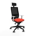 Miniatyrbillede 1 af 7: Kontorstol med hovedgærde Piqueras y Crespo 4B066G1 Mørk orange