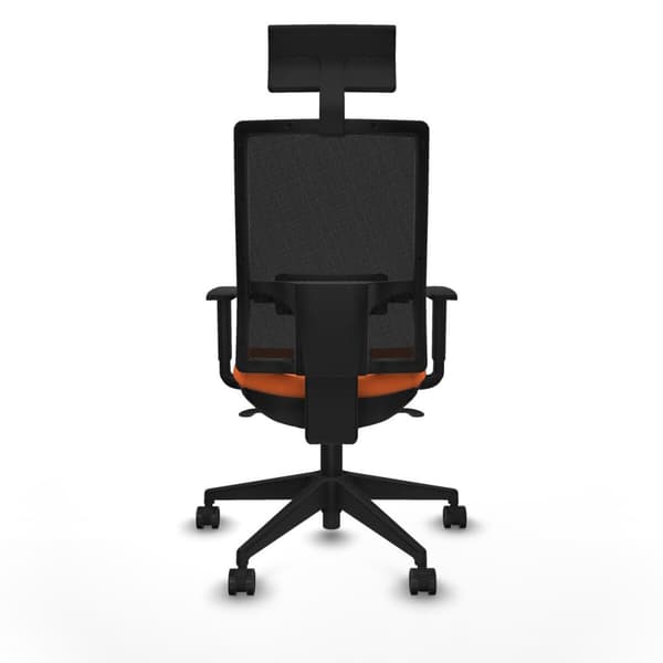 Kontorstol med hovedgærde Piqueras y Crespo 1D066N1 Orange