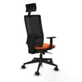 Miniatyrbillede 6 af 7: Kontorstol med hovedgærde Piqueras y Crespo 1D066N1 Orange