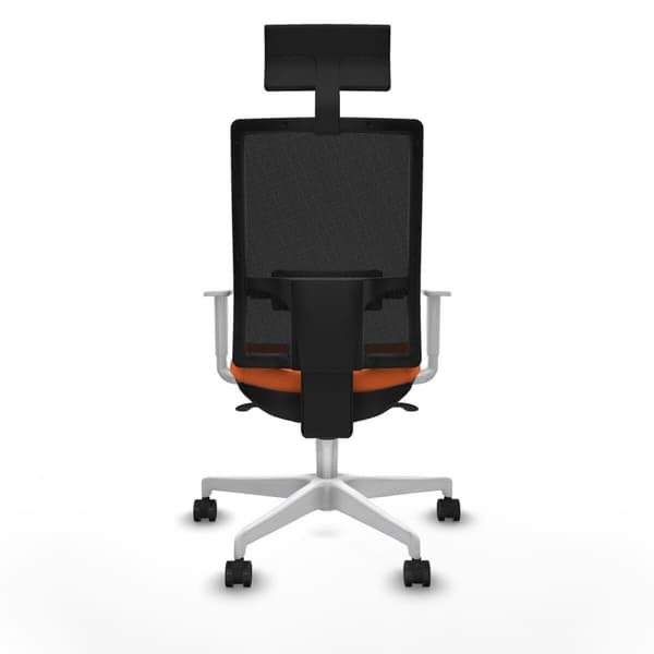 Kontorstol med hovedgærde Piqueras y Crespo 4B026N1 Orange