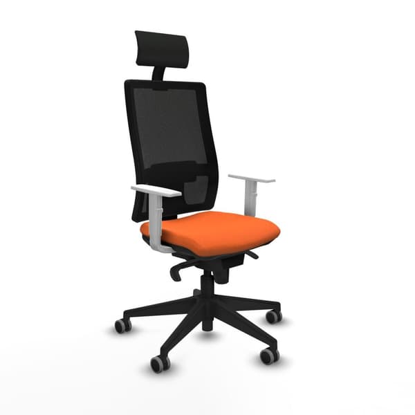 Kontorstol med hovedgærde Piqueras y Crespo 4B066G1 Orange