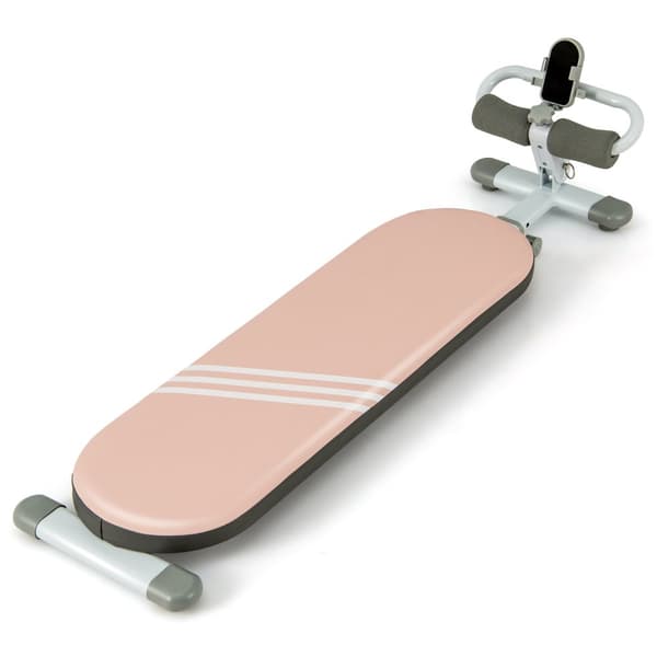 Träningsbänk, 47,5"-54"x13,5"x13,5", Rosa