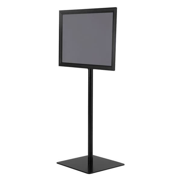 Plakatstativ, Højdejusterbar Drejelig A3 Informationsstander, 79-124 cm, Sort