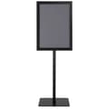 Miniatyrbillede 1 af 8: Plakatstativ, Højdejusterbar Drejelig A3 Informationsstander, 79-124 cm, Sort