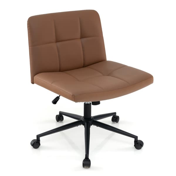 Skrivbordsstol, 27,5x27,5x31-34 tum, Brun
