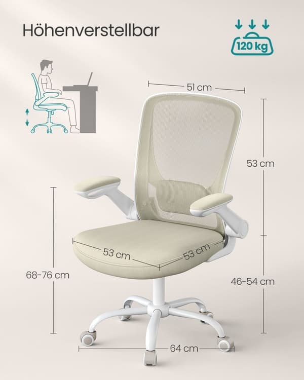 Kontorsstol, kontorsstol i nät, ergonomisk