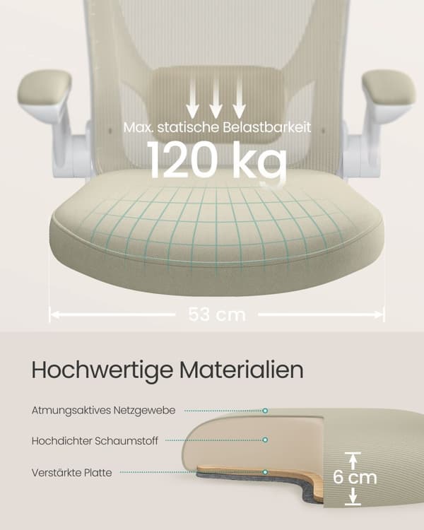 Kontorsstol, kontorsstol i nät, ergonomisk