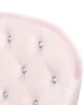 Miniatyrbillede 9 af 10: Justerbar kontorstol i fløjl i pink med krystaller, PRINCESS Lumarko!