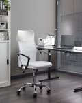 Miniatyrbild 2 av 10: Ställbar kontorsstol vit DESIGN Lumarko!