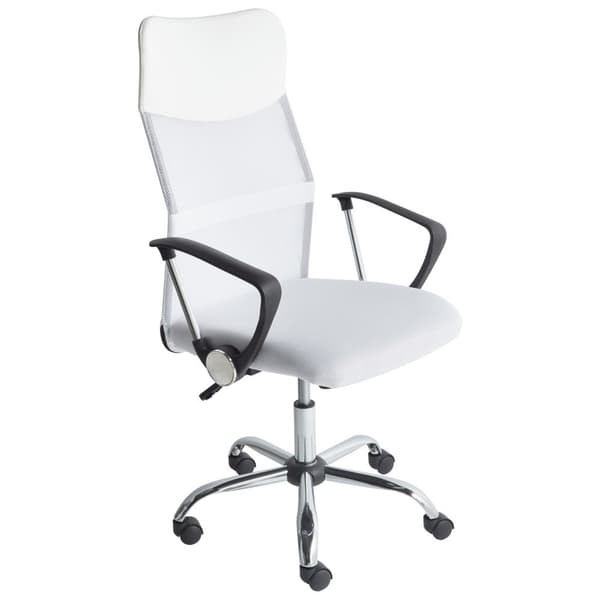 Ställbar kontorsstol vit DESIGN Lumarko!