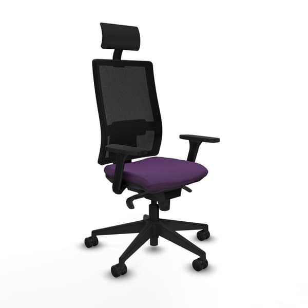 Kontorsstol med nackstöd Piqueras y Crespo 3D066N1 Purpur