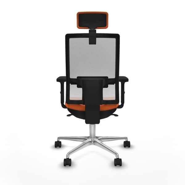 Kontorsstol med nackstöd Piqueras y Crespo 2D086N2 Orange