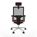 Miniatyrbild 5 av 7: Kontorsstol med nackstöd Piqueras y Crespo 2D086N2 Orange