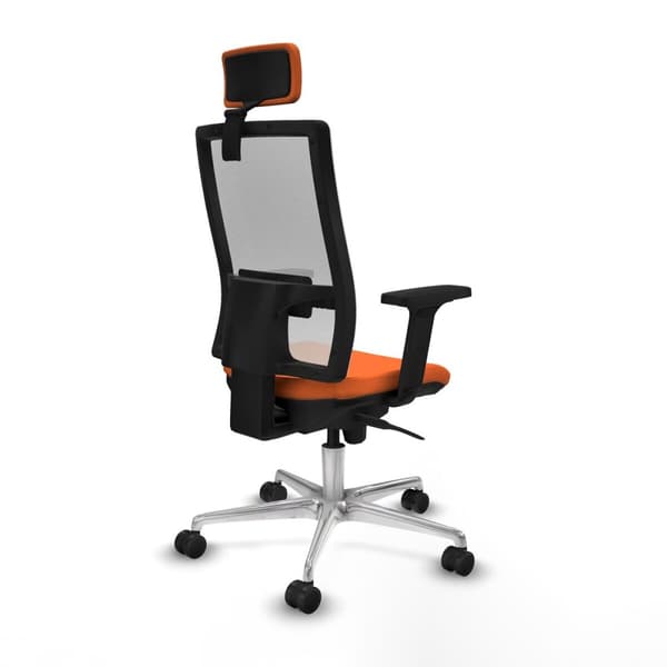 Kontorsstol med nackstöd Piqueras y Crespo 2D086N2 Orange