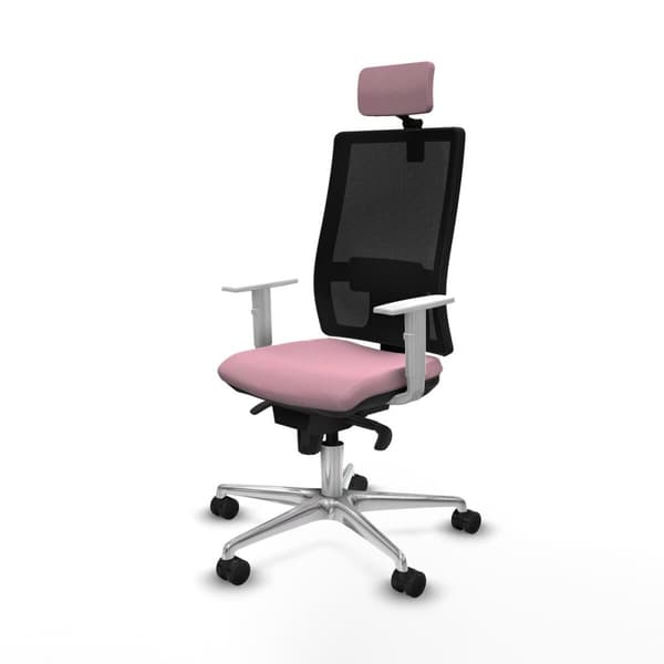 Kontorsstol med nackstöd Piqueras y Crespo 4B086N2 Rosa