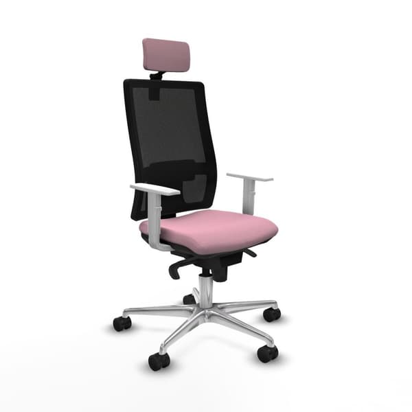 Kontorsstol med nackstöd Piqueras y Crespo 4B086N2 Rosa