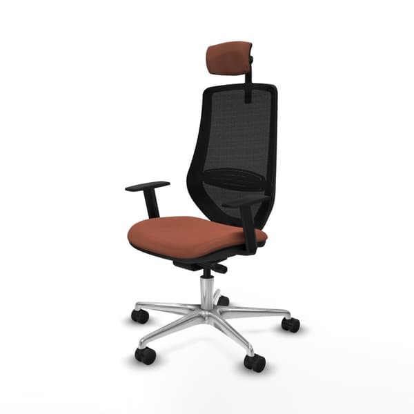 Kontorstol Piqueras y Crespo D086N2W Brun Sort