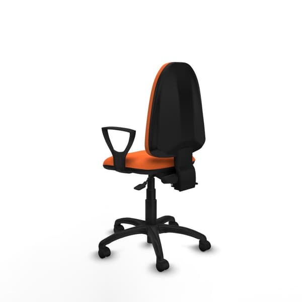 Kontorstol Piqueras y Crespo Aýna AS bali naranja brazos fijos base poliamida ruedas nailon 50mm Orange