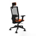 Miniatyrbilde 6 av 7: Kontorstol med nakkestøtte Piqueras y Crespo 2D066N2 Oransje