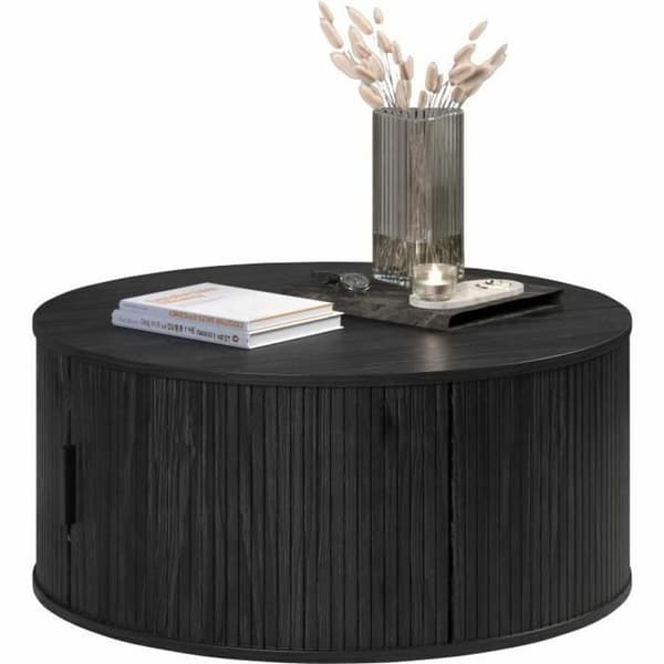 Sofabord Trendteam Sort 80 x 80 x 36 cm
