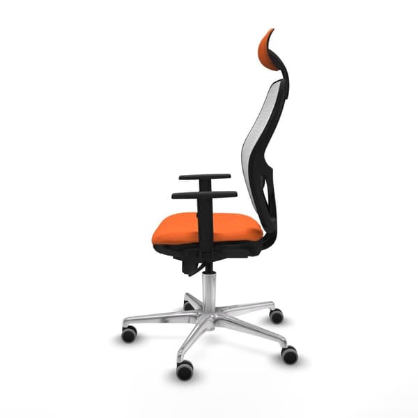 Kontorstol med hovedgærde Jorquera Piqueras y Crespo 1D086G1 Orange